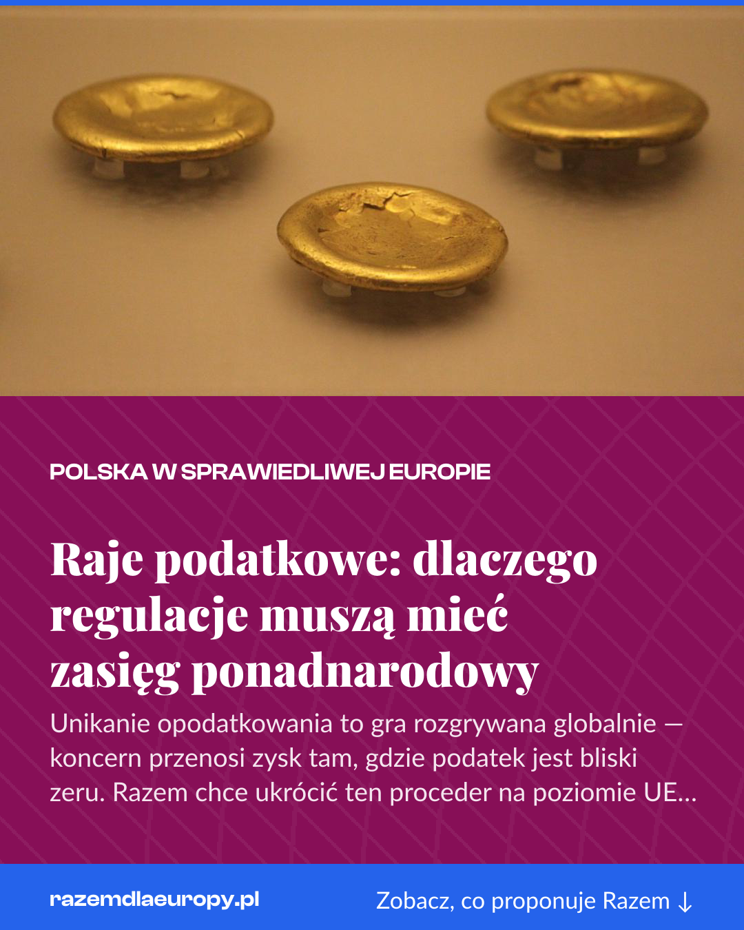 Grafika pionowa do udostępnienia: Raje podatkowe: dlaczego regulacje muszą mieć zasięg ponadnarodowy