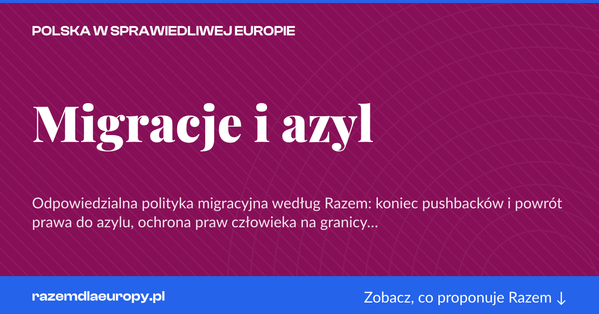 Karta social do udostępnienia: Migracje i azyl